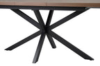 Uitschuifbare tafel cobalt 160-200 cm Donkerbruin