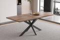 Uitschuifbare tafel cobalt 160-200 cm Donkerbruin