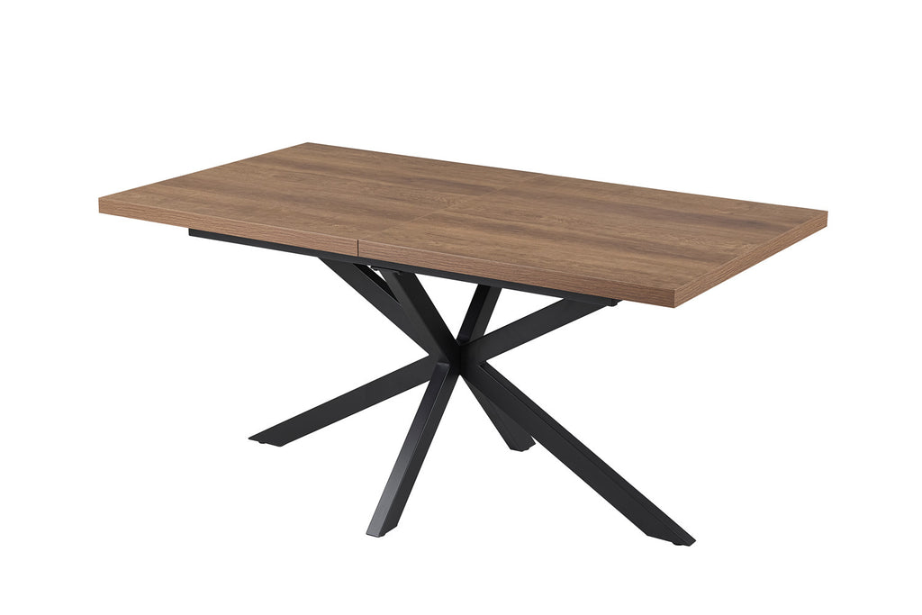 Uitschuifbare tafel cobalt 160-200 cm Donkerbruin