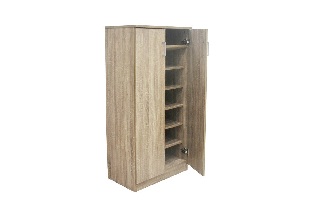 Schoenenkast Rudy 2 deuren Decor Sonoma