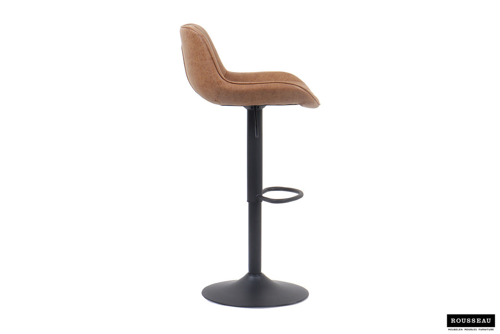 Barstoel vertino PU Cognac