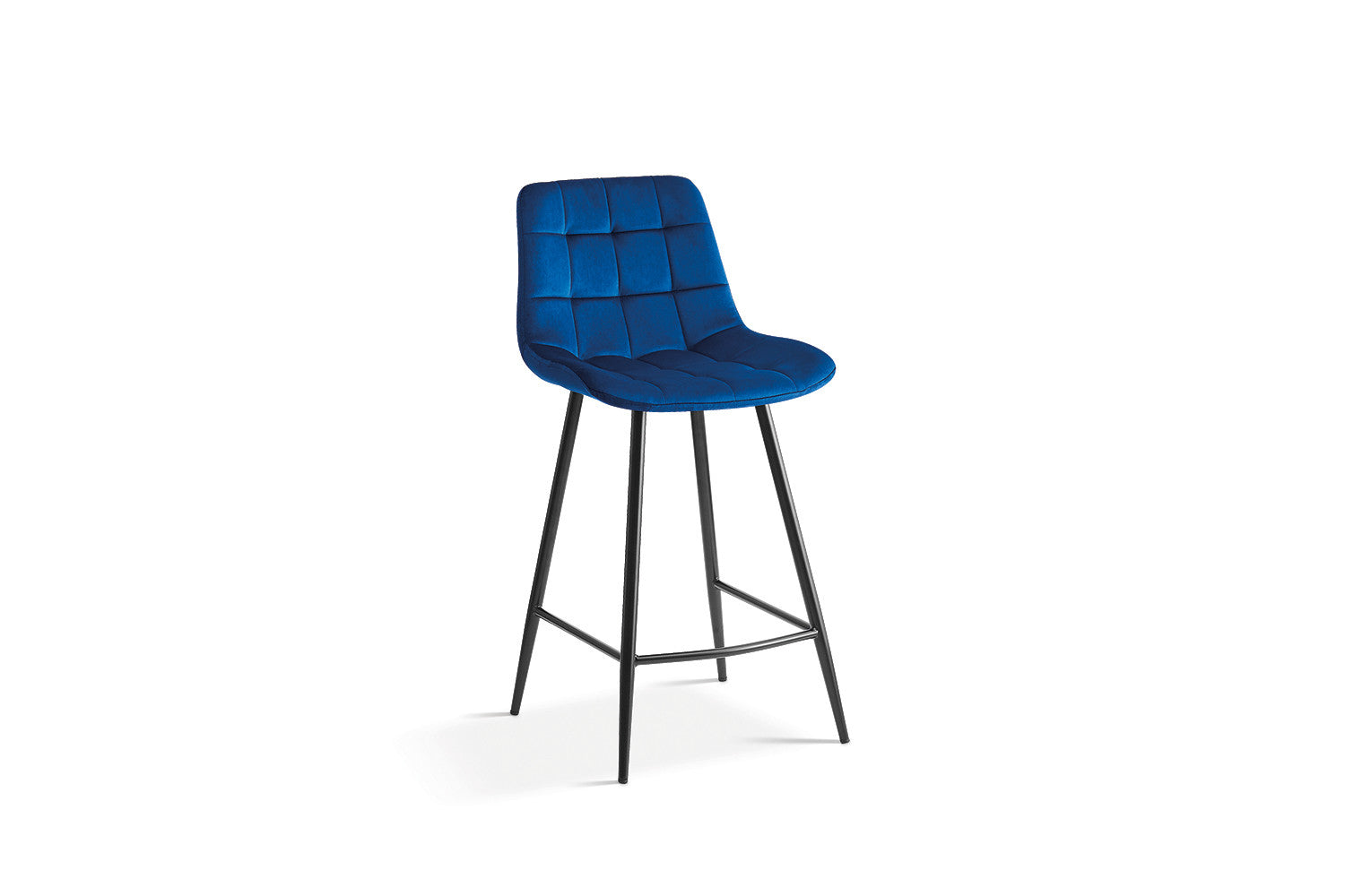 Counterstoel jut Fluweel Blauw