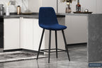 Counterstoel goy Fluweel Donkerblauw