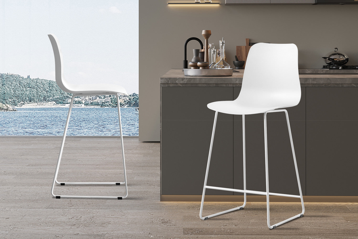 Counterstoel mar PP wit