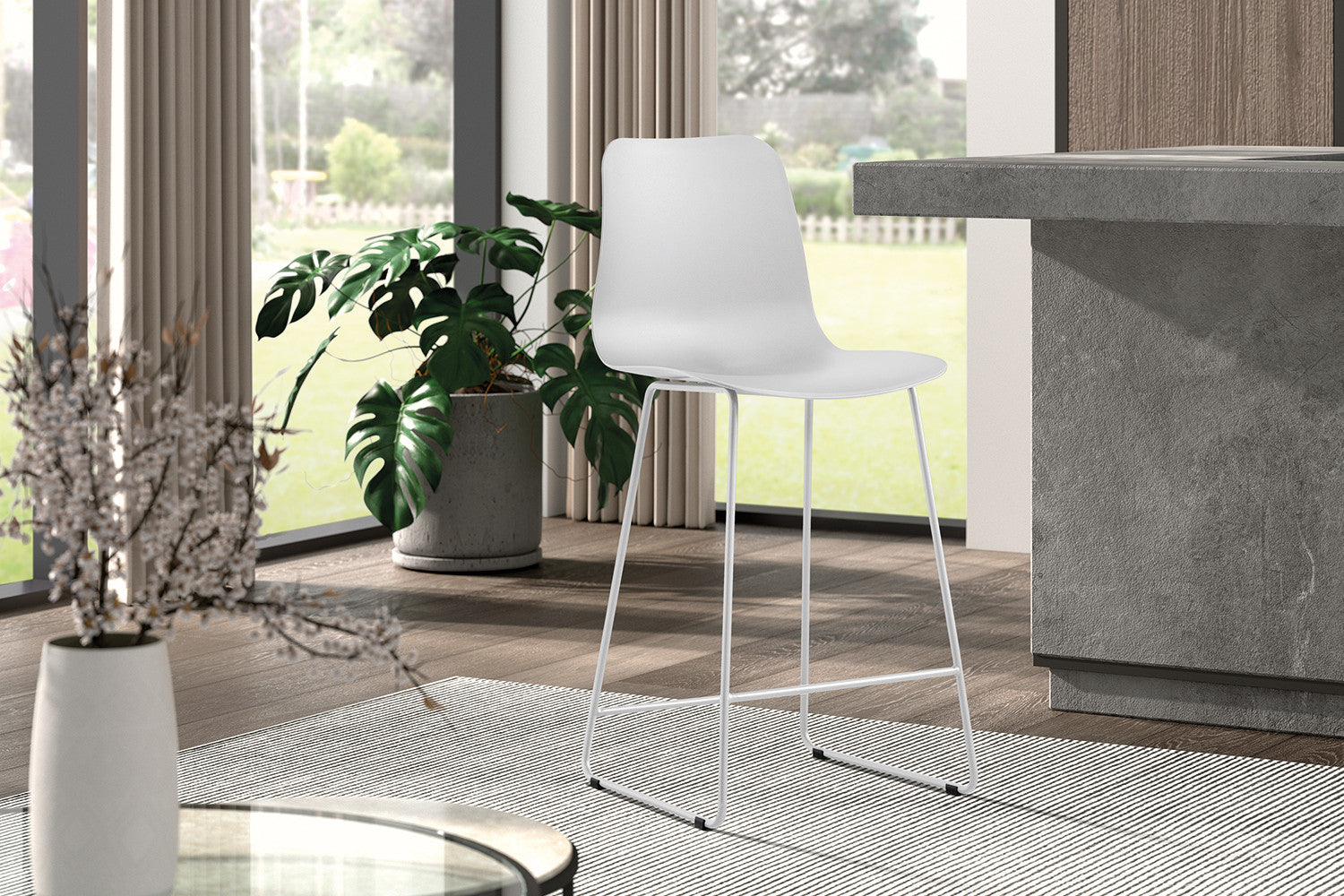 Counterstoel mar PP wit