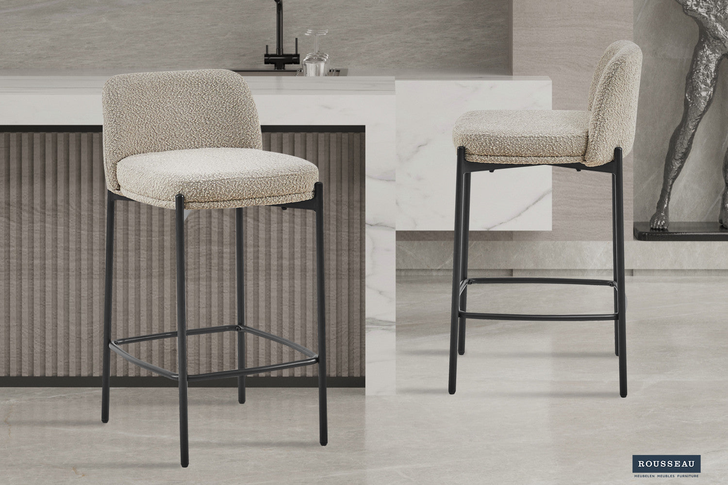 Counterstoel ell Stof Zand