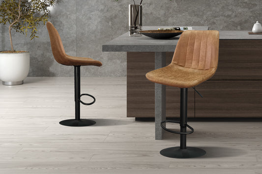 Barstoel belingo PU Ote Topper 02 Cognac