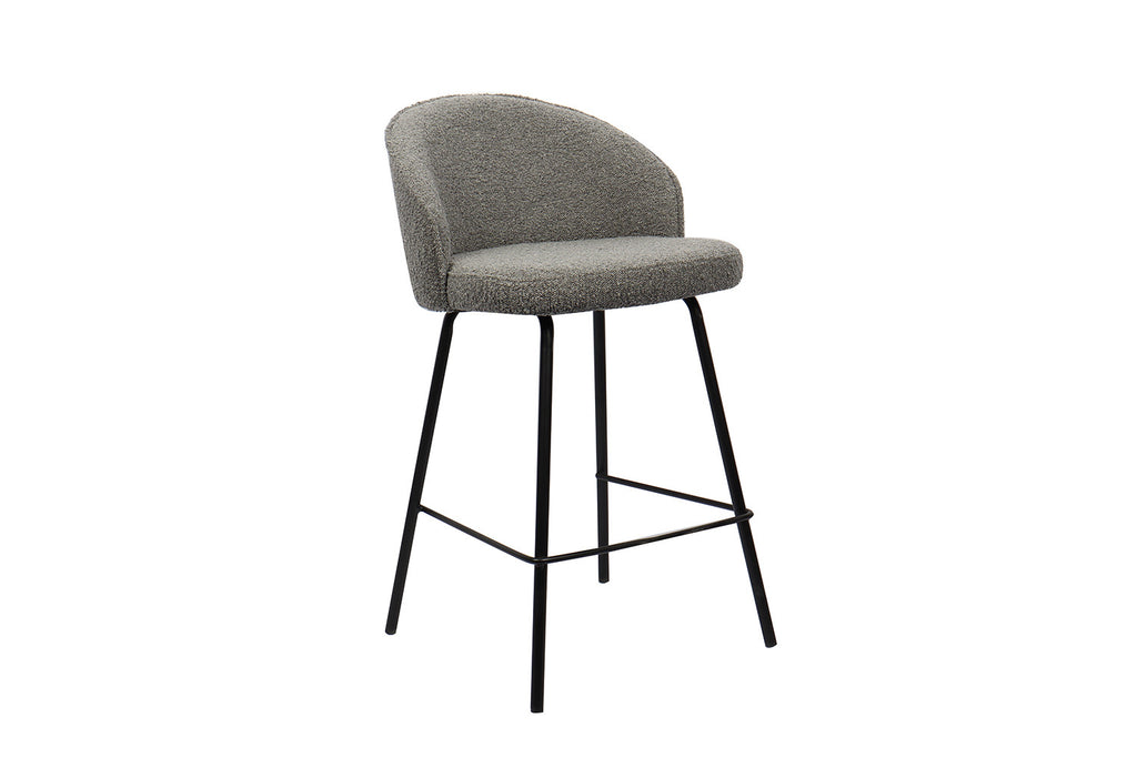 Counterstoel jun Bouclé Grijs