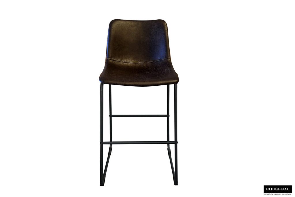 Barstoel acacia PU Ote Topper 05 Donkerbruin