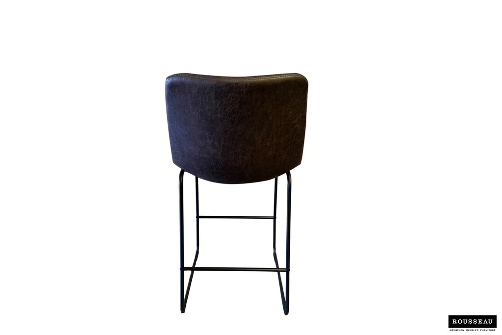 Barstoel acacia PU Ote Topper 05 Donkerbruin