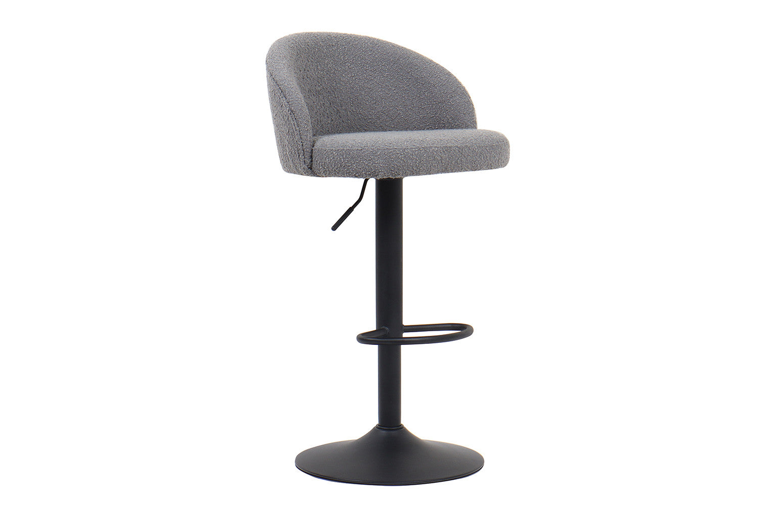 Barstoel lamor Bouclé Lichtgrijs