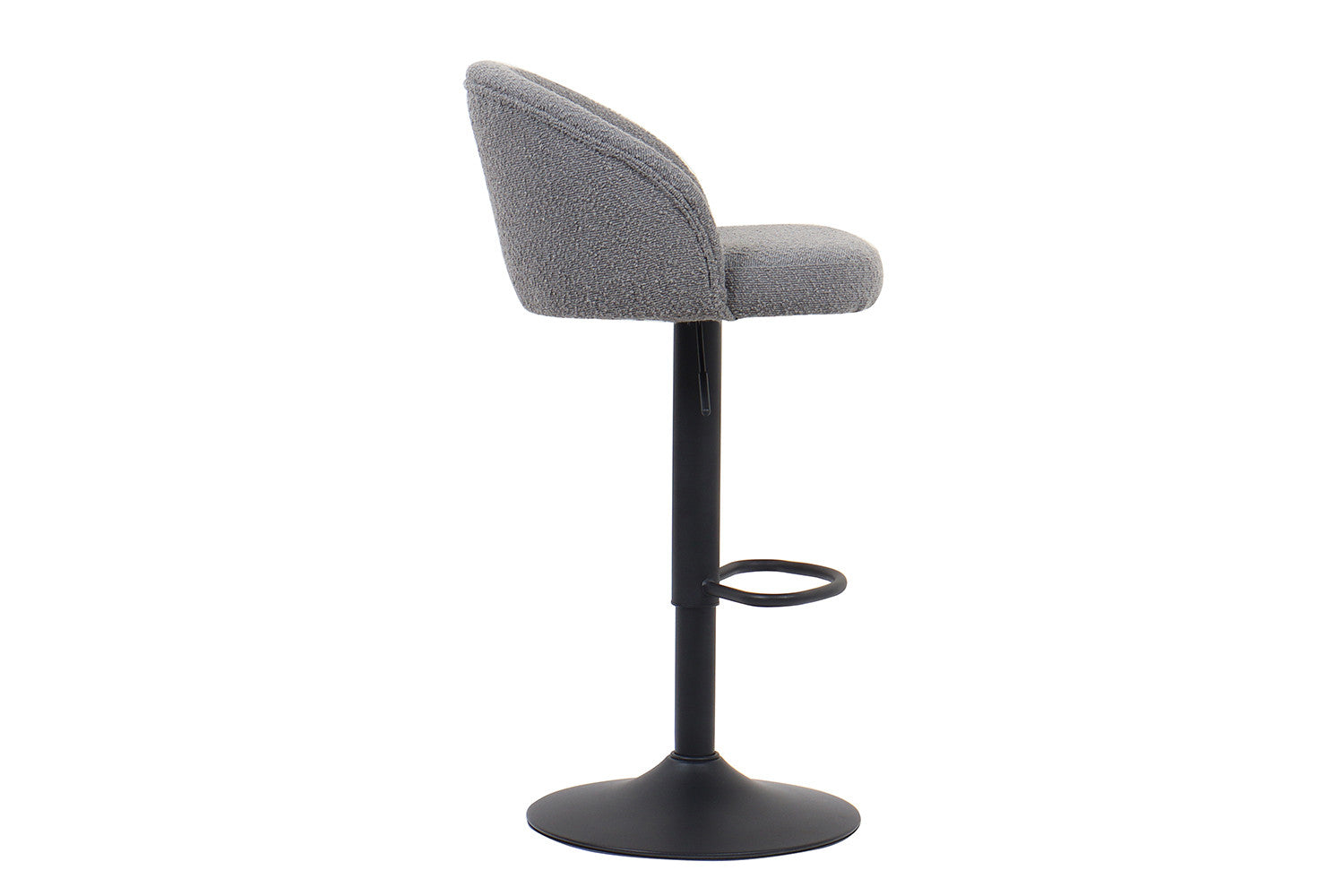 Barstoel lamor Bouclé Lichtgrijs