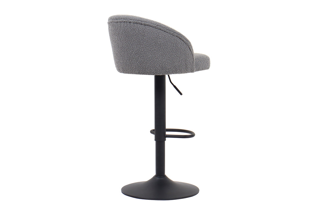 Barstoel lamor Bouclé Lichtgrijs