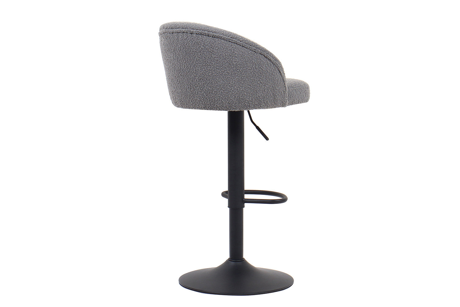 Barstoel lamor Bouclé Lichtgrijs
