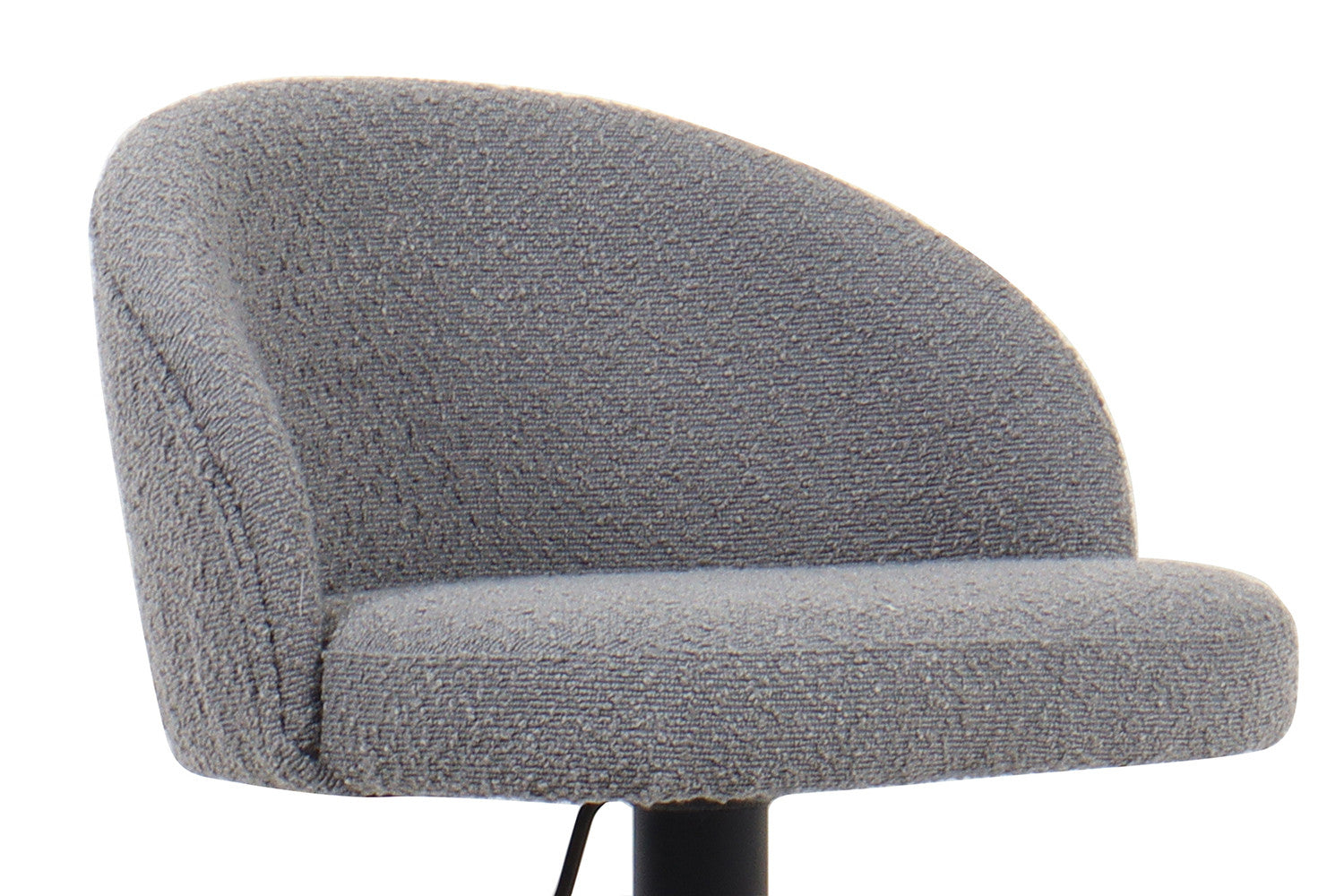 Barstoel lamor Bouclé Lichtgrijs