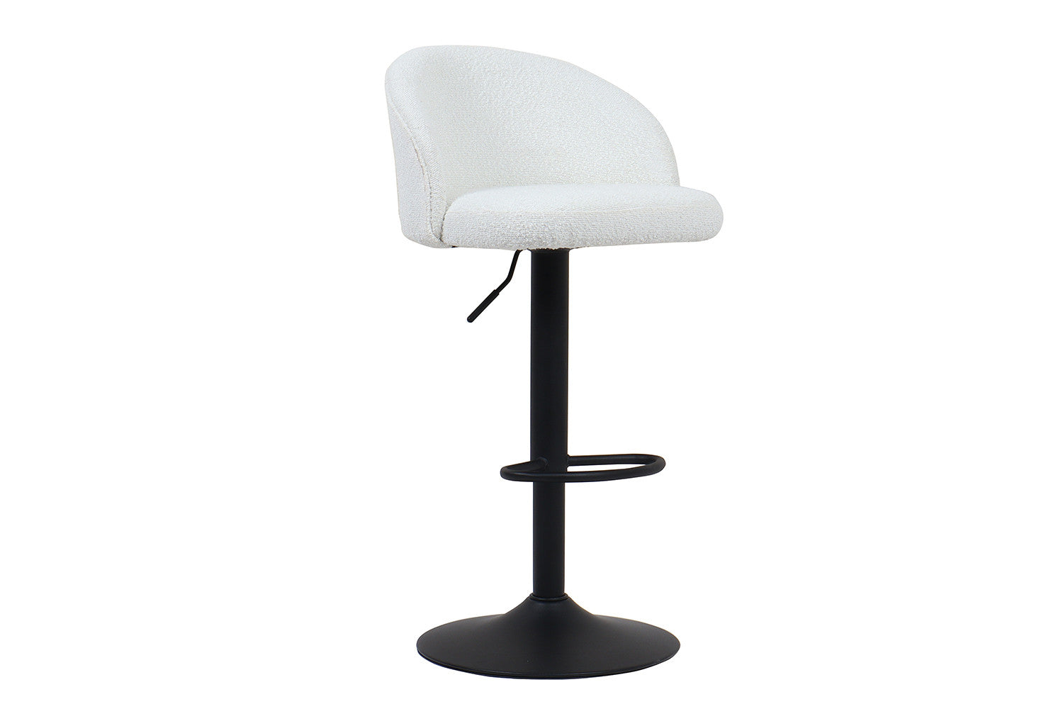 Barstoel lamor Bouclé Wit