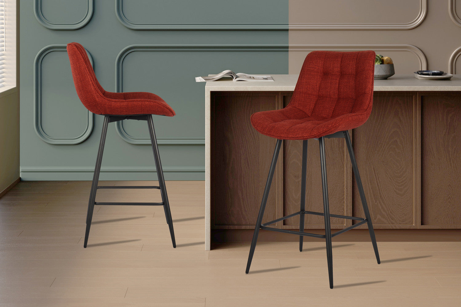 Counterstoel arba Stof Ote Montego 253 Rood