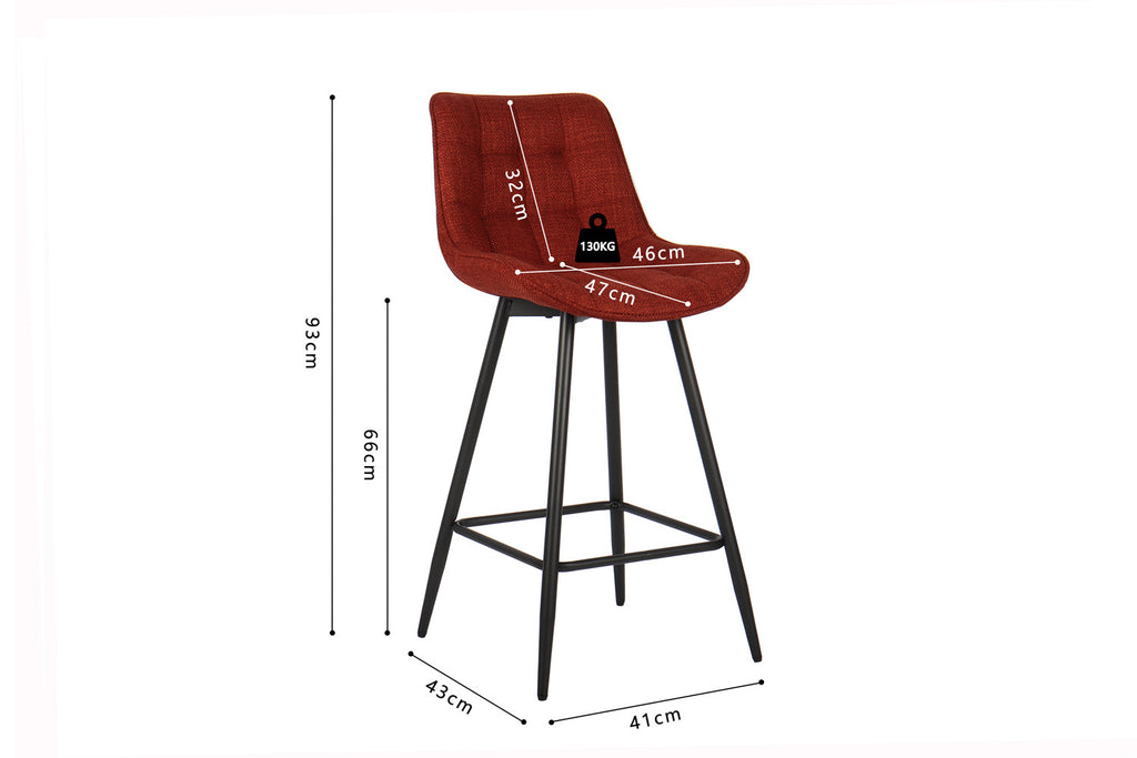 Counterstoel arba Stof Ote Montego 253 Rood