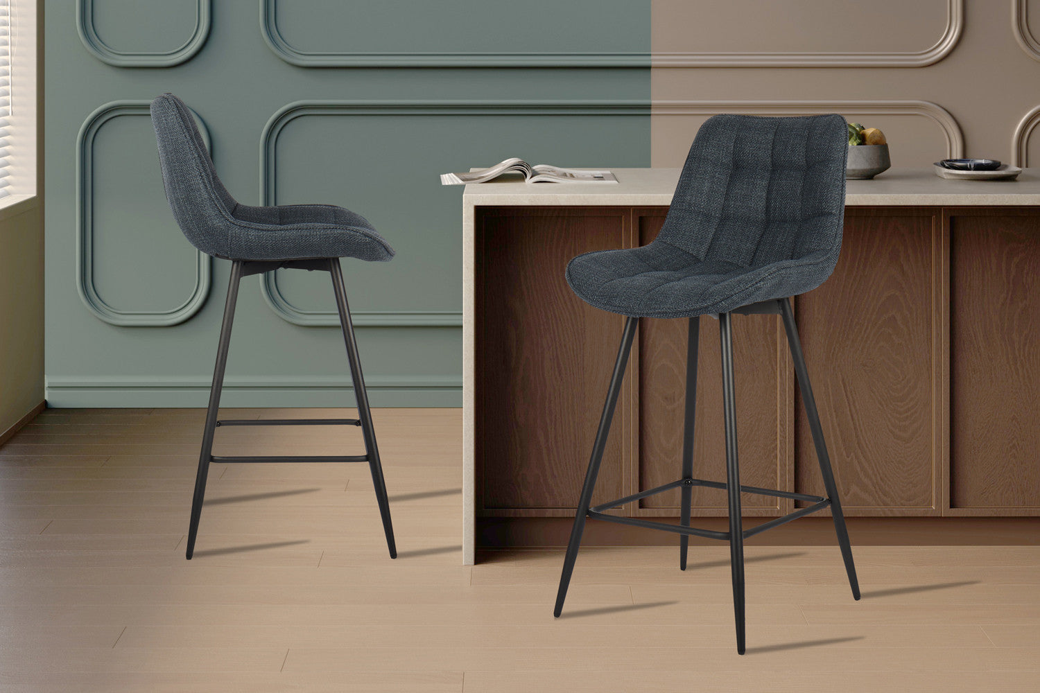 Counterstoel arba Stof Ote Montego 303 Donkerblauw