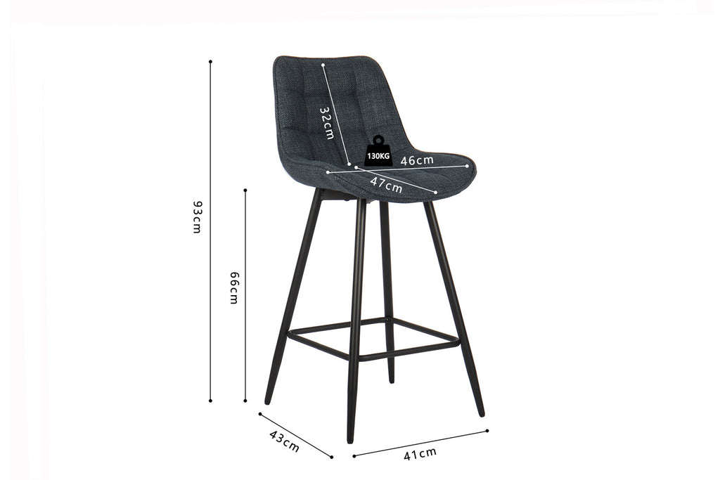 Counterstoel arba Stof Ote Montego 303 Donkerblauw