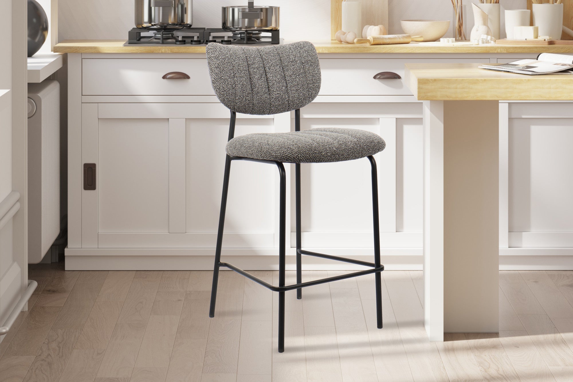 Counterstoel ant Stof Ote Lisa 456 Donkergrijs