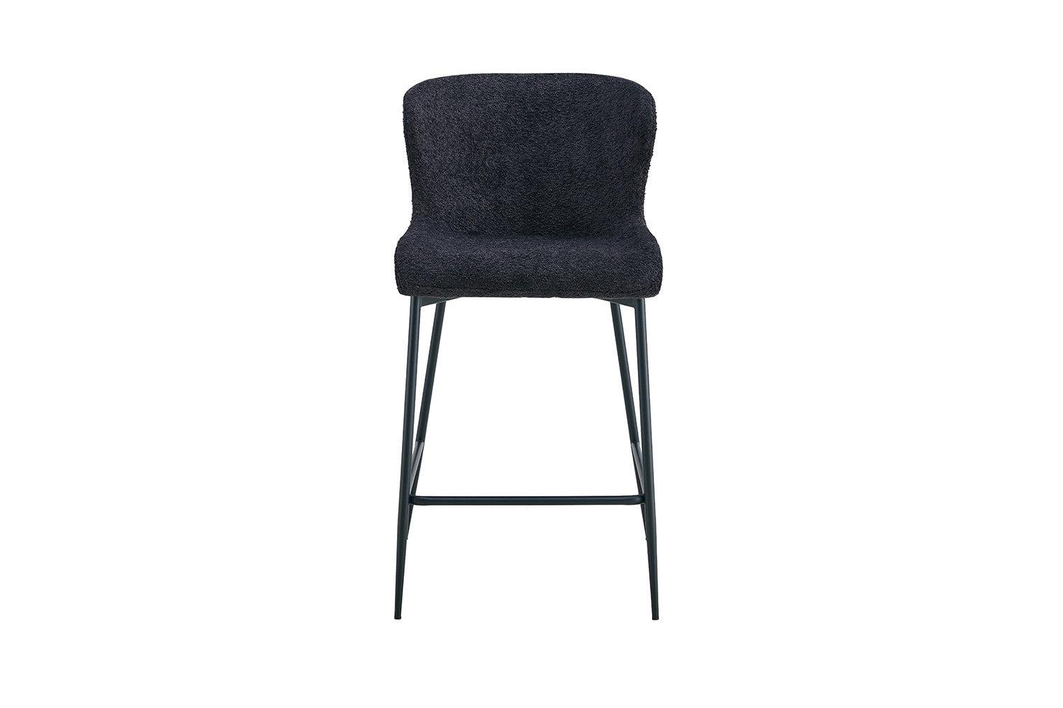 Counterstoel los Bouclé Donkergrijs