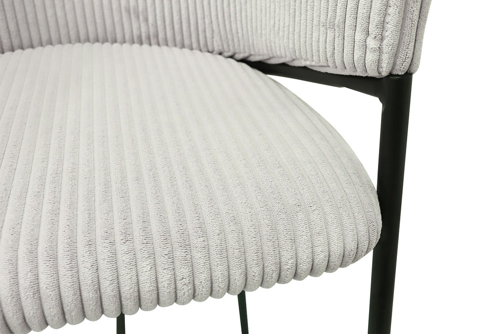 Counterstoel goha Corduroy Lichtgrijs