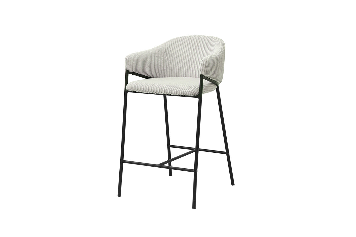 Counterstoel goha Corduroy Lichtgrijs