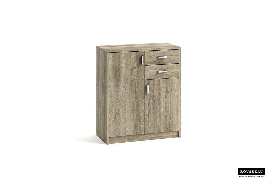 Commode Avan 2 deuren 2 laden Sonoma