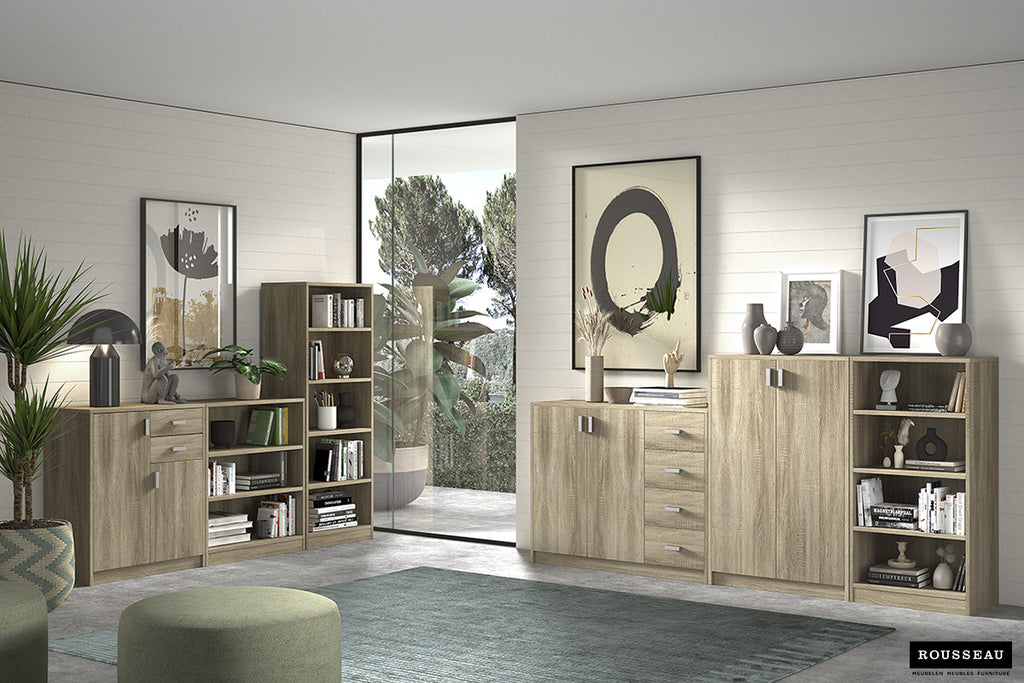 Commode Avan 2 deuren 2 laden Sonoma