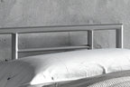 Bed Silka 90x200 met lattenbodem Grijs