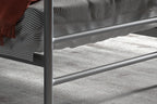 Bed Silka 90x200 met lattenbodem Grijs