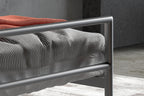 Bed Silka 90x200 met lattenbodem Grijs