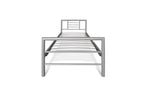 Bed Silka 90x200 met lattenbodem Grijs
