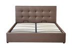 Bed met koffer Pimera 160x200 met lattenbodem PU Taupe