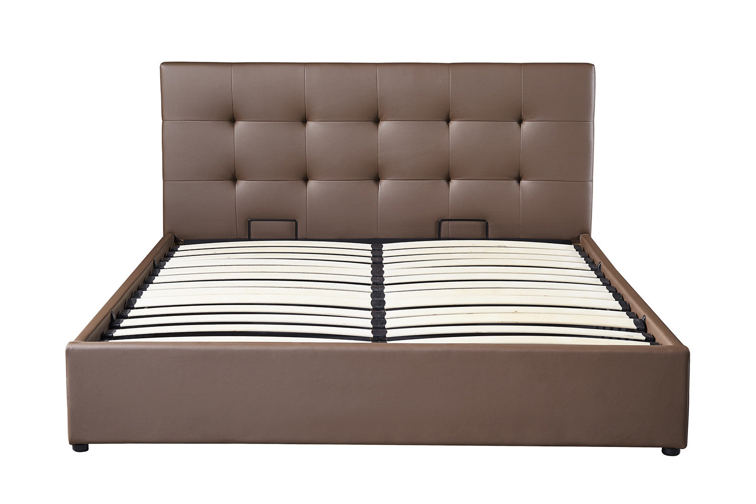 Bed met koffer Pimera 160x200 met lattenbodem PU Taupe