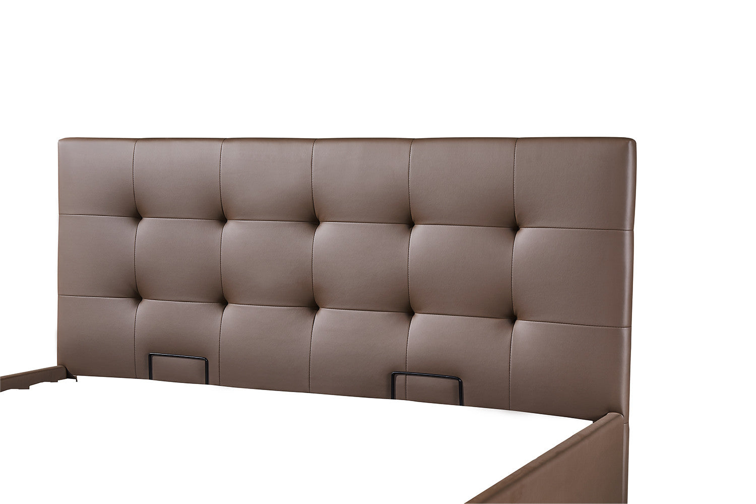 Bed met koffer Pimera 160x200 met lattenbodem PU Taupe