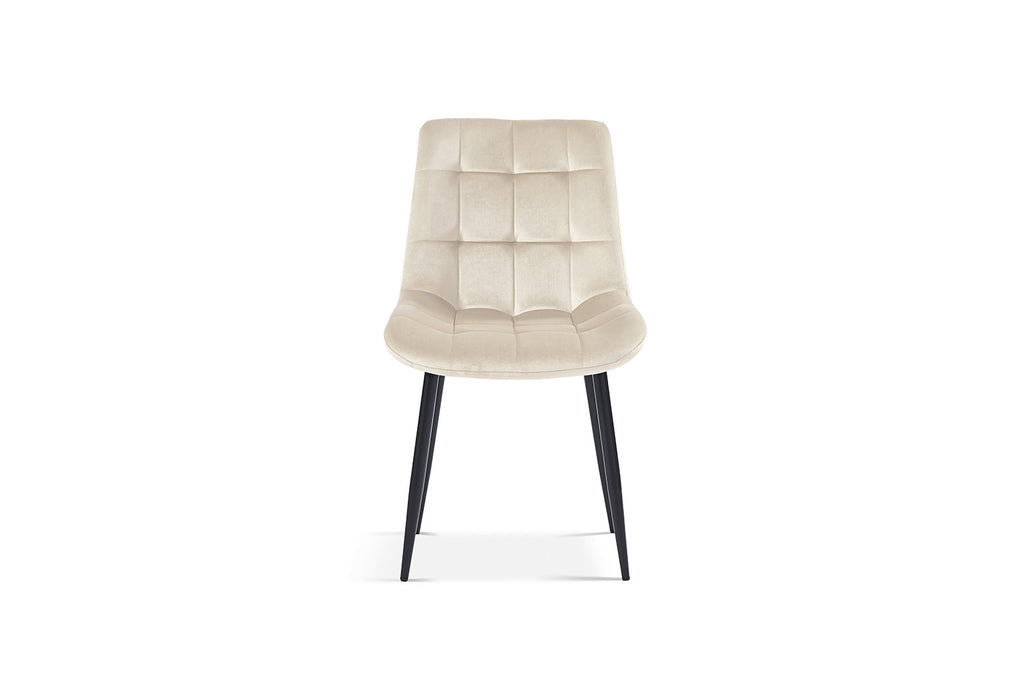 Stoel scando Fluweel Beige