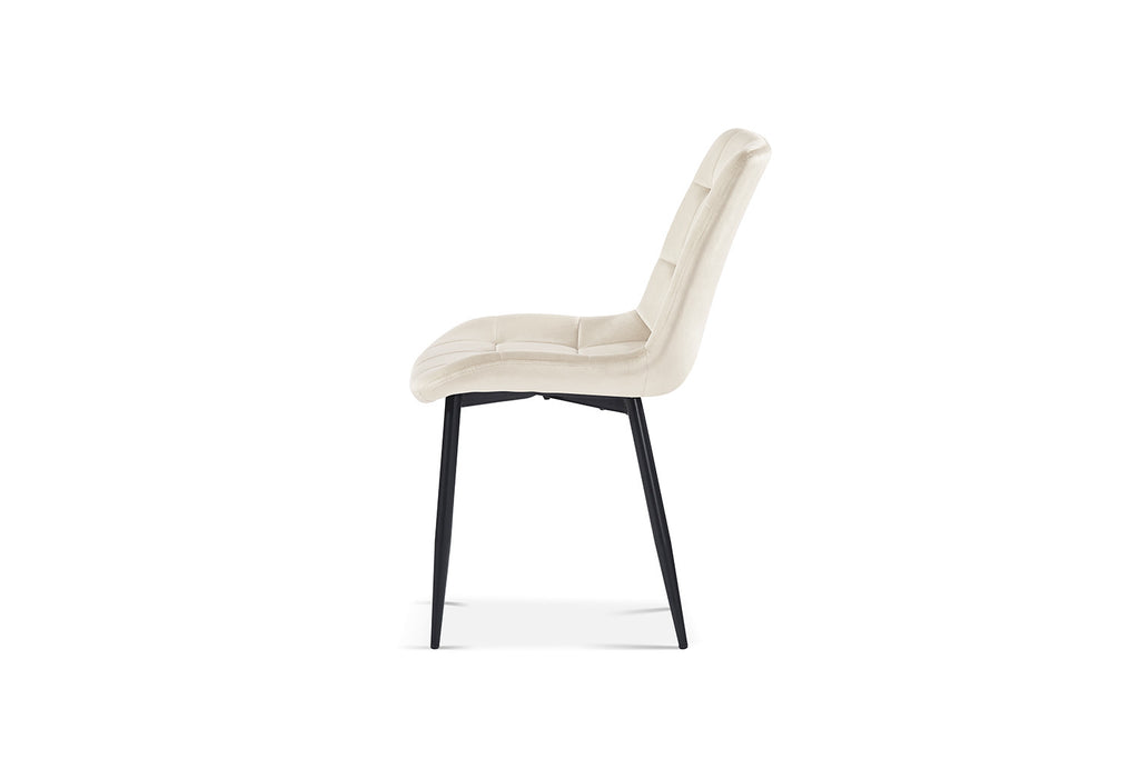 Stoel scando Fluweel Beige