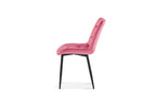 Stoel scando Fluweel Roze