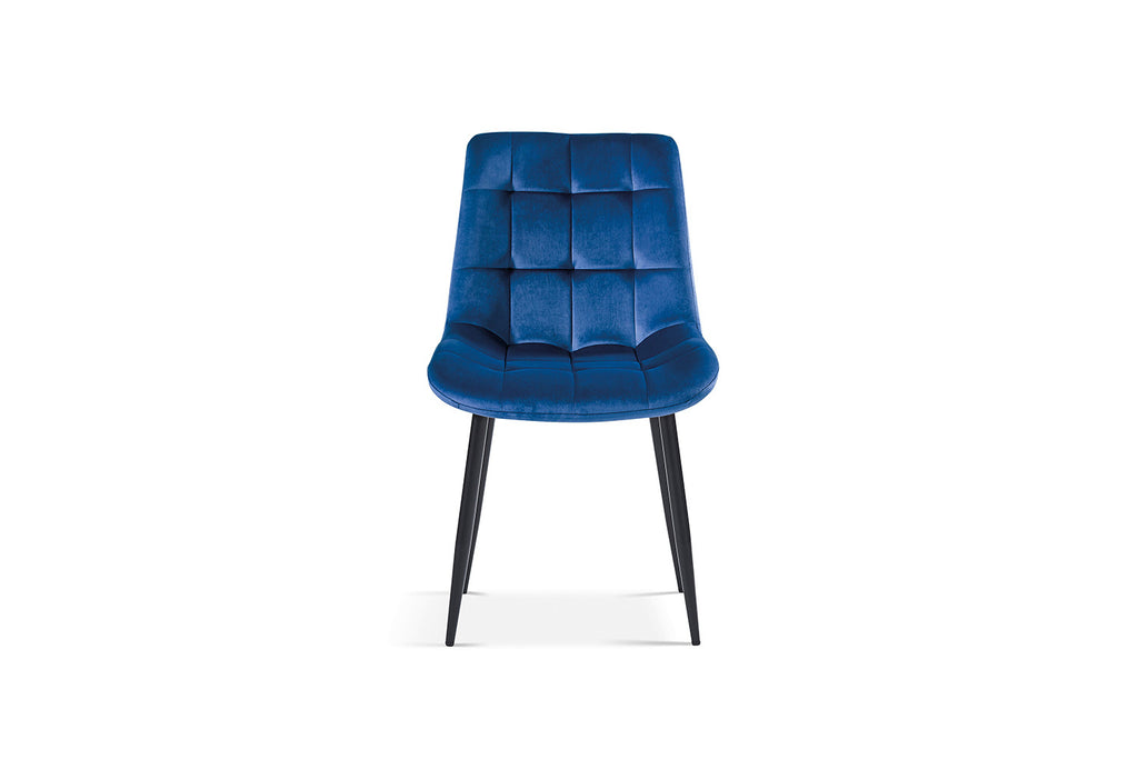 Stoel scando Fluweel Blauw