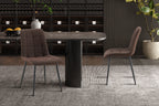 Set van 4 stoelen virello PU Donkerbruin