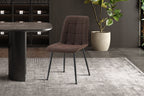 Set van 4 stoelen virello PU Donkerbruin