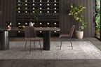 Set van 4 stoelen virello PU Donkerbruin