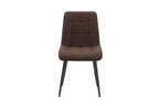 Set van 4 stoelen virello PU Donkerbruin