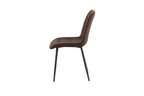 Set van 4 stoelen virello PU Donkerbruin