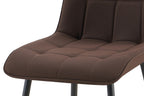 Set van 4 stoelen virello PU Donkerbruin