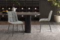Set van 4 stoelen virello Vintage PU Grijs