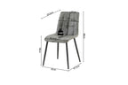 Set van 4 stoelen virello Vintage PU Grijs