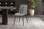 Set van 4 stoelen virello Vintage PU Grijs
